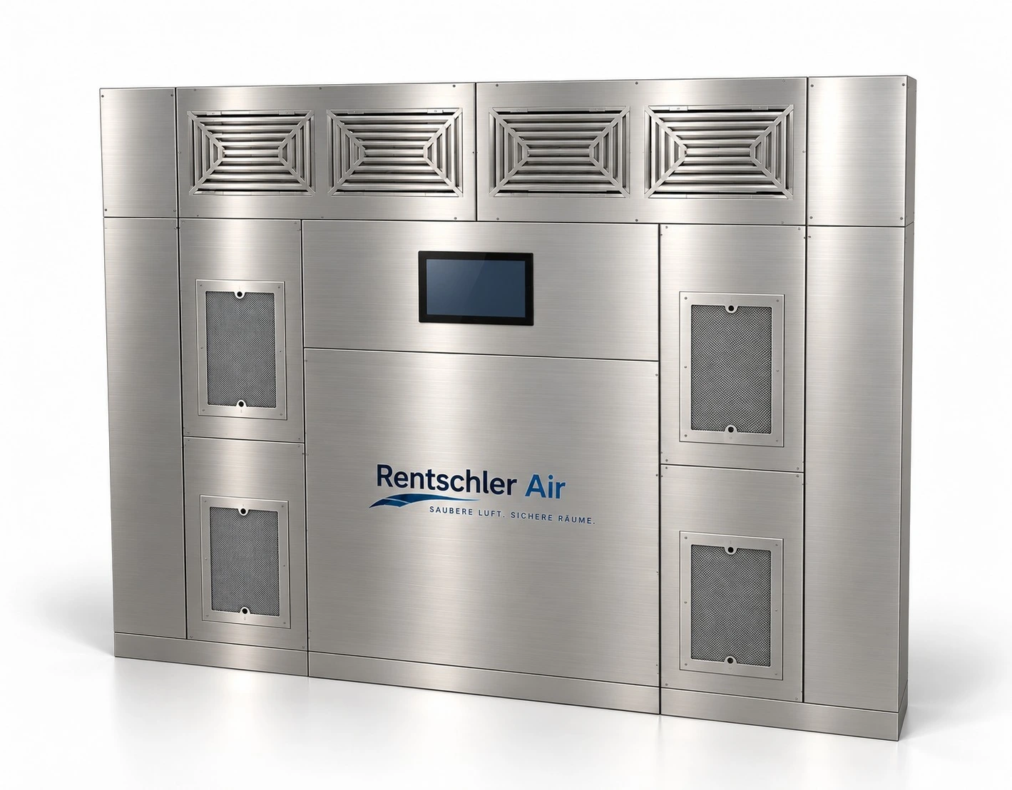 The Wall – Edelstahl-Anlagenwand mit integrierter Lufttechnik